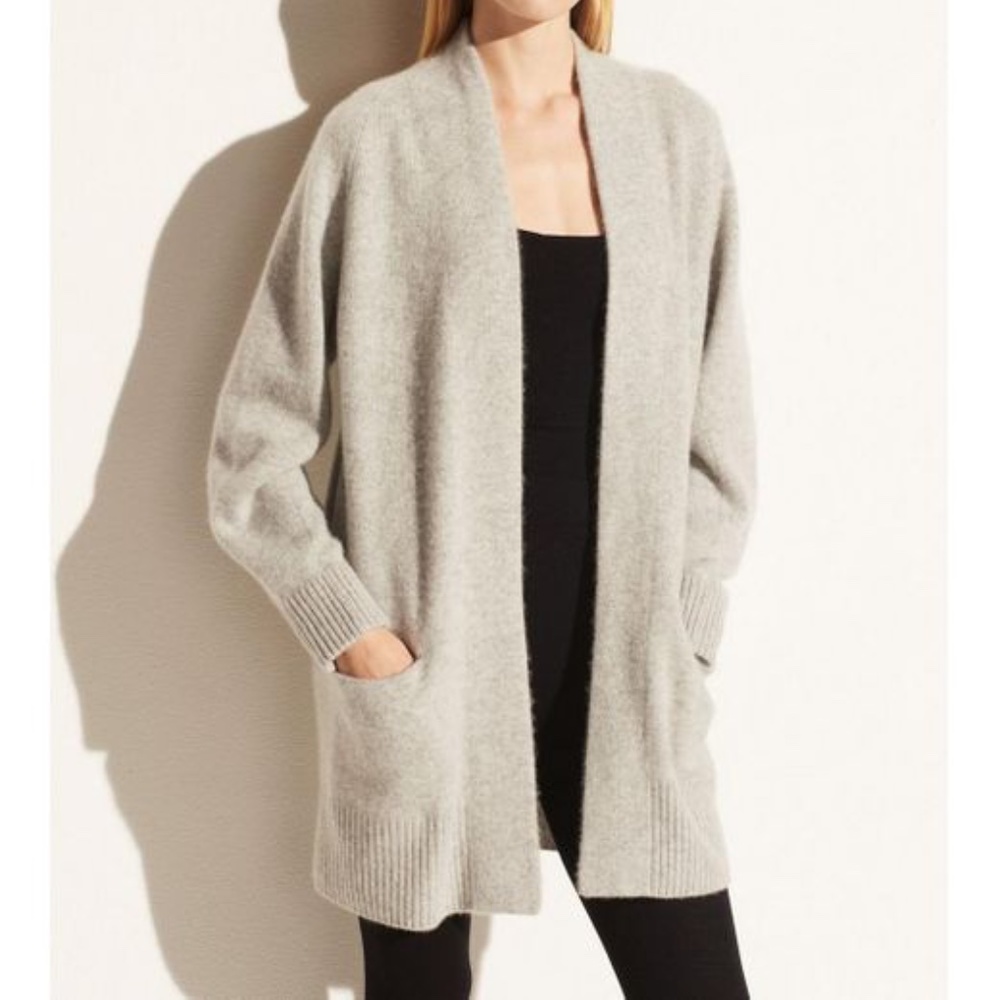 VINCE Cashmere Open-Front Cardigan
